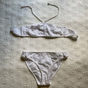 ASOS white eyelet bikini